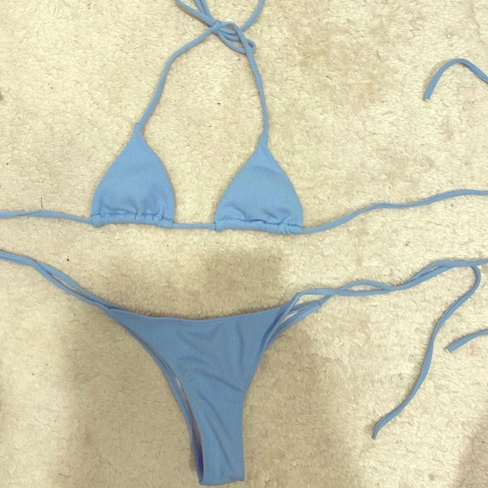 Baby blue shein bikini